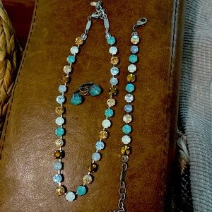 Sabika necklace, bracelet, earring set